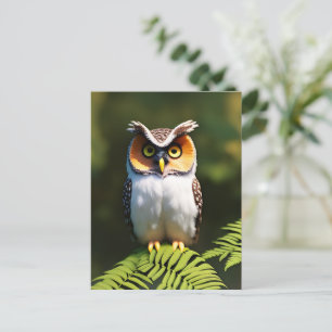 Cartão Postal "Frieda the Screech Owl: A Nocturnal Beauty"