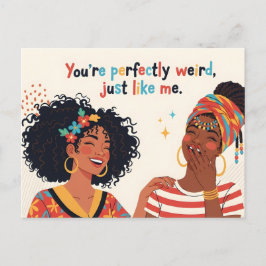 Cartão Postal Friends Beautiful Black Women Laughing