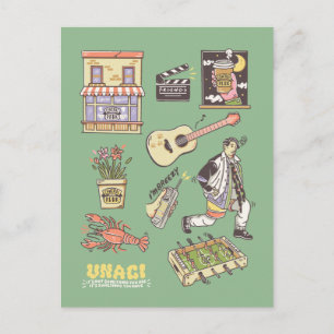 Cartão Postal FRIENDS™   Ícones de Desenho Animado Gráfico