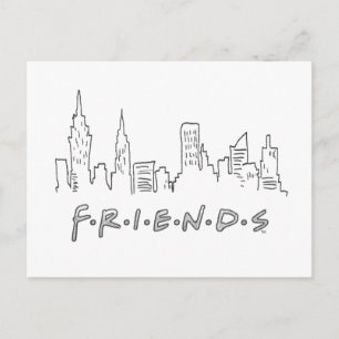 Cartão Postal FRIENDS™   Silhueta da Cidade de Nova York
