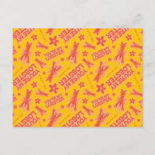 Cartão Postal FRIENDS™   Você É Minha Lagosta Estampa Vibrante