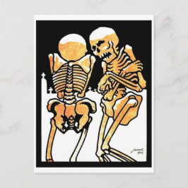 Cartão postal Frio Skeletons