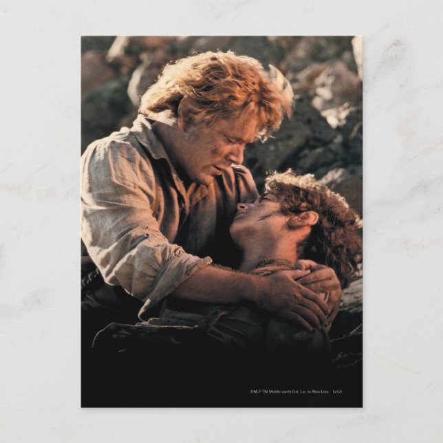 Cartão Postal FRODO™ nos braços do Samwise (Frente)