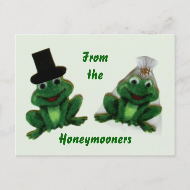 Cartão Postal Froggy Wedding - Cartão-postal das Honeymooners (Frente)