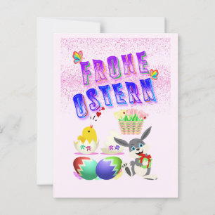 Cartão Postal Frohe Ostern