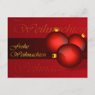 Cartão Postal Frohe Weihnachten