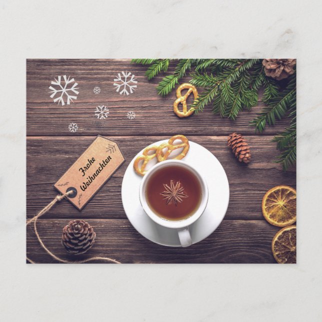 Cartão Postal Frohe Weihnachten (Frente)