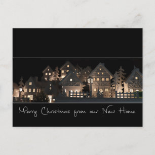 Cartão Postal From New Home Illuminated Christmas Houses