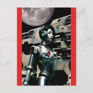 Cartão Postal Fronteira da Carreira Espacial - Ken Gage Art