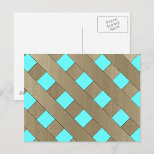 Cartão Postal Fronteira de lattice por Shirley Taylor