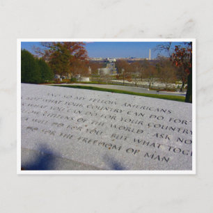 Cartão Postal fronteira memorial jfk arlington