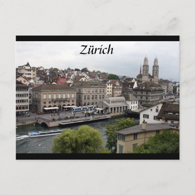 Cartão Postal fronteira zürich (Frente)