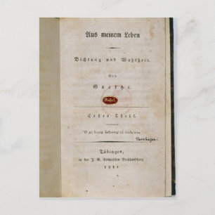 Cartão Postal Frontispece do 'Out of my Life