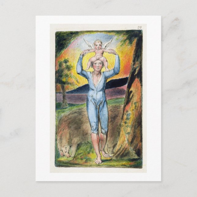 Cartão Postal Frontispício de "Canções de Innocência e de Exper (Frente)