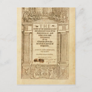 Cartão Postal Frontispício do "Livro da Oração Comum"