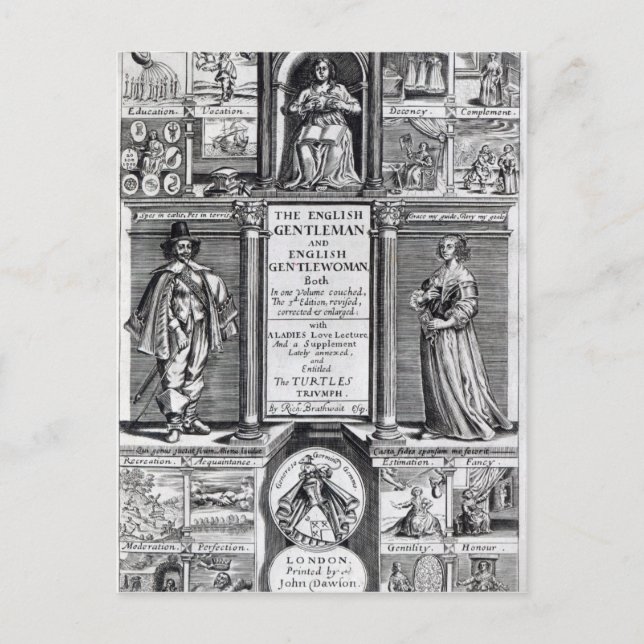 Cartão Postal Frontispício para o "Cavalheiro Inglês" (Frente)