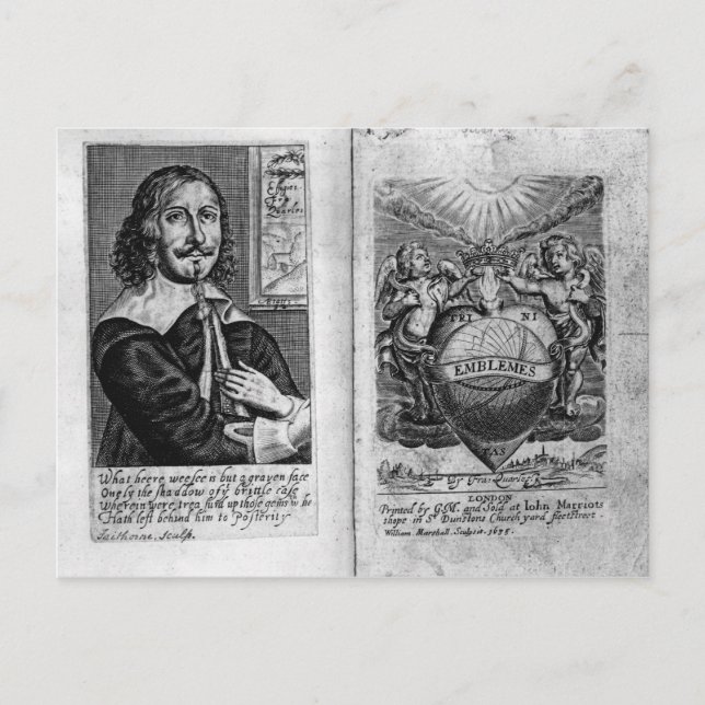 Cartão Postal Frontispiece 'Emblems' (Frente)