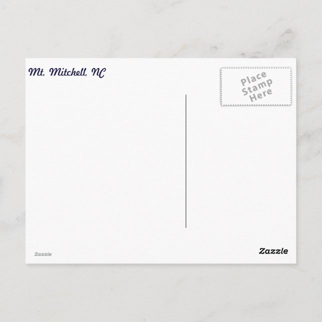 Cartão Postal Frost de inverno (Verso)