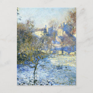 Cartão Postal Frost por Claude Monet