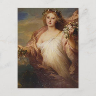 Cartão Postal Frubling por Franz Xaver Winterhalter