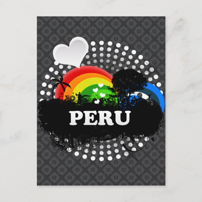 Cartão Postal Fruta-branca no Peru (Frente)