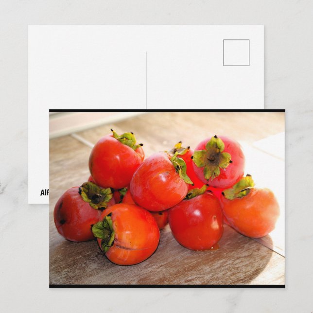 Cartão Postal Fruta Caqui (Frente/Verso)