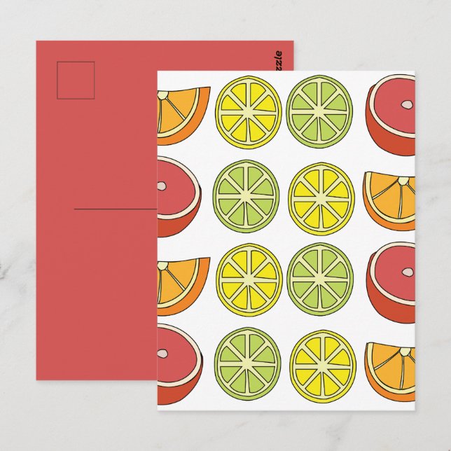 Cartão Postal Fruta Cítrica  (Frente/Verso)