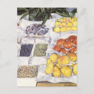 Cartão Postal Fruta de Gustave Caillebotte, Vintage Art