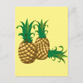 Cartão Postal fruta de três ananases