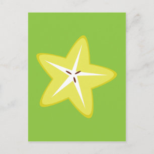 Cartão Postal Fruta Estrela