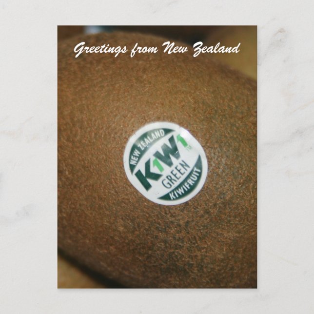 Cartão Postal fruta kiwi (Frente)