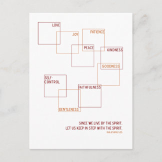 Cartão Postal Fruta moderna do Espírito design