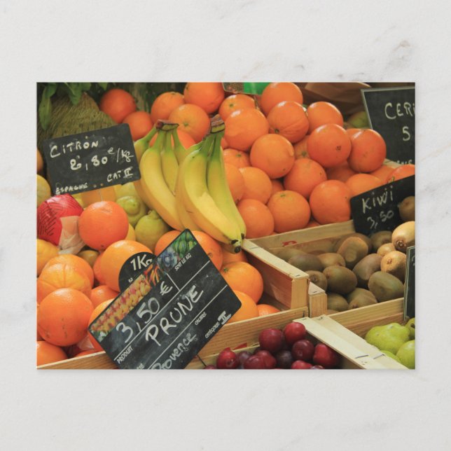 Cartão Postal Fruta no mercado da provação (Frente)