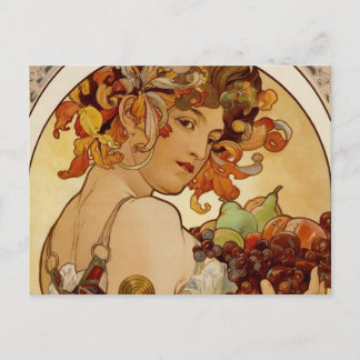 Cartão Postal Fruta - outono - cerca de 1897