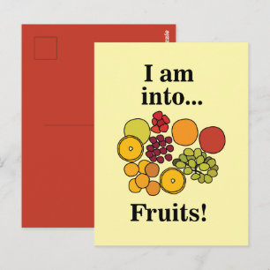 Cartão Postal Frutas Coloridas de Verão