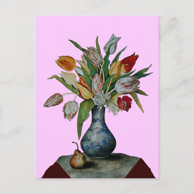 CARTÃO POSTAL FRUTAS DA SEASON - TULIPS (Frente)