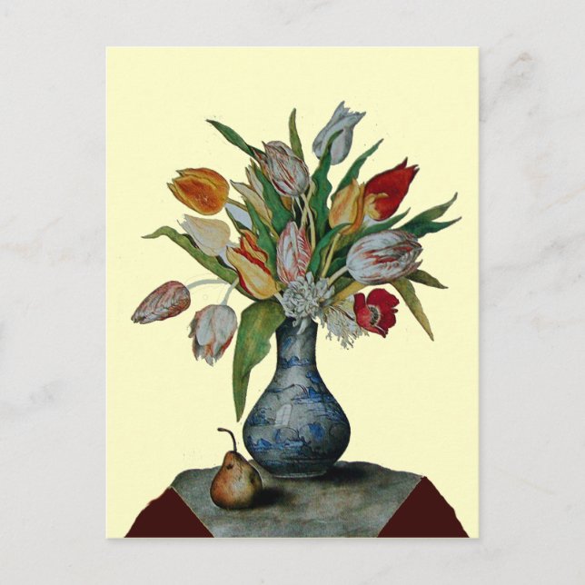 CARTÃO POSTAL FRUTAS DA SEASON - TULIPS (Frente)