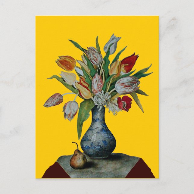 CARTÃO POSTAL FRUTAS DA SEASON - TULIPS (Frente)