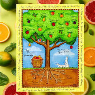 Cartão Postal Frutas da sua placa de Posto Inspiracional da Uniã