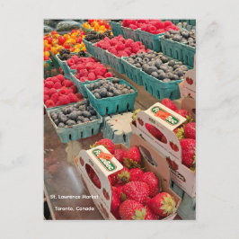 Cartão Postal Frutas vermelhas no Mercado de St. Lawrence