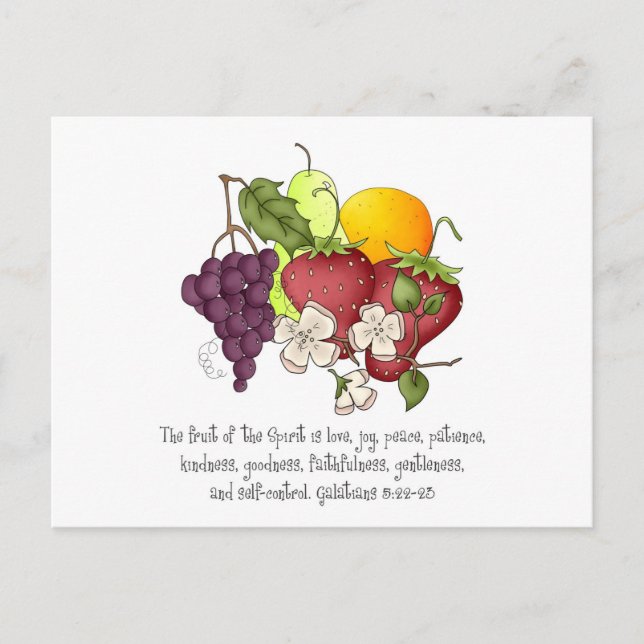 Cartão Postal Fruto do Espírito (Frente)