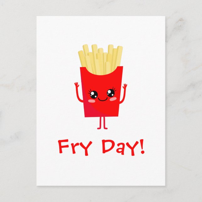 Cartão Postal Fry Day (Frente)