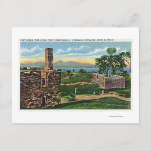 Cartão Postal Ft Crown Point View of South Barracks