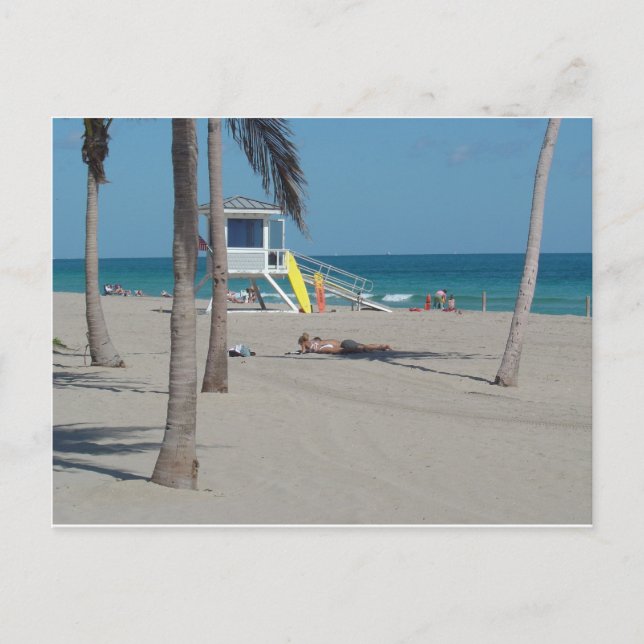 Cartão Postal Ft Lauderdale Beach Lifeguard Stand (Frente)