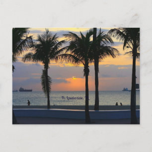 Cartão Postal Ft. Lauderdale Sunset