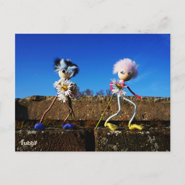 Cartão Postal Fubby's die elkaars valentijn zijn. (Frente)