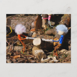 Cartão Postal Fubby's die hout zagen.