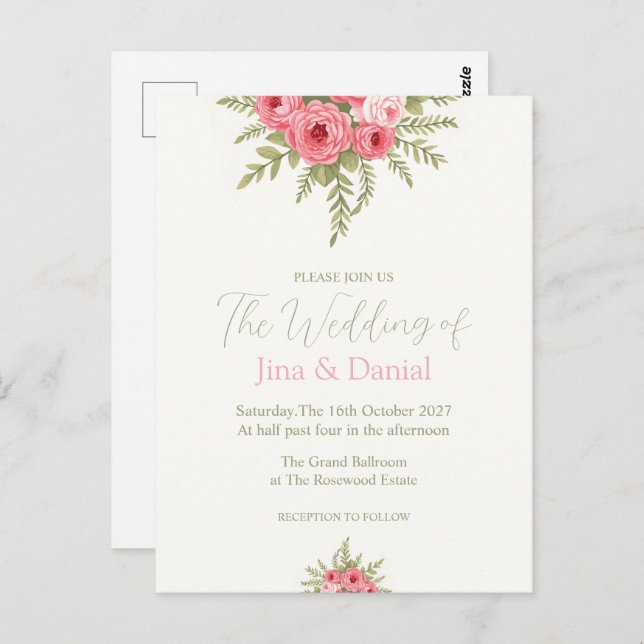 Cartão Postal Fuchsia Dream (Frente/Verso)