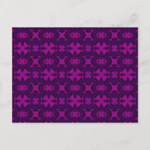 Cartão Postal Fuchsia Geotech: A Vibrant Abstract Geometric Text