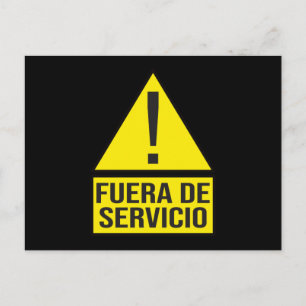 Cartão Postal Fuera de Servicio
